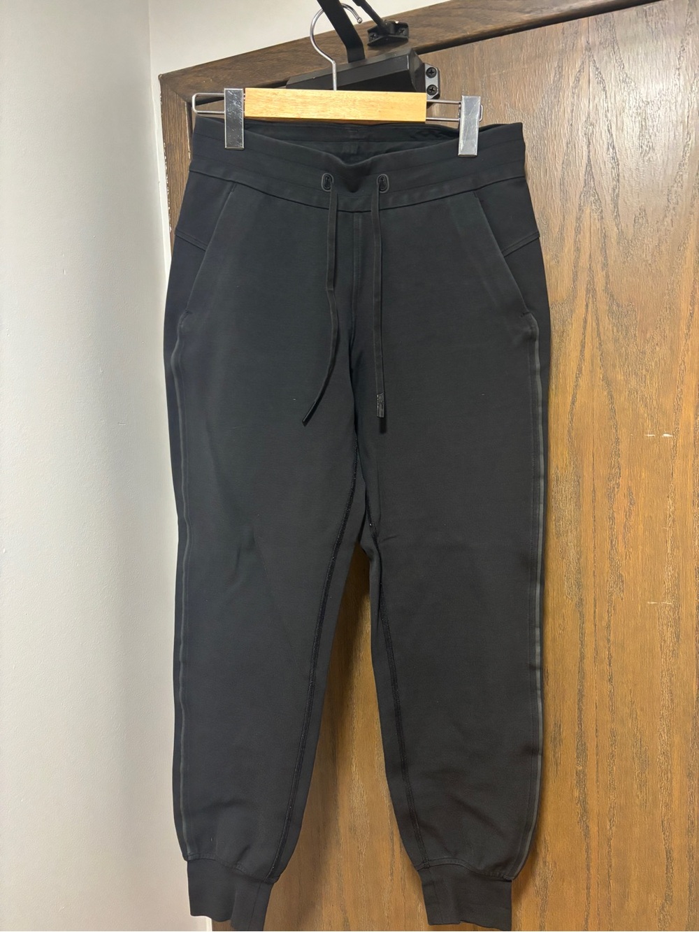 Women’s Black Slim Fit Drawstring Joggers